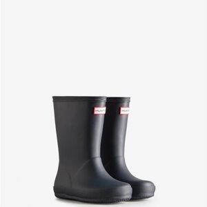 Hunter Kids Black Rain Boots